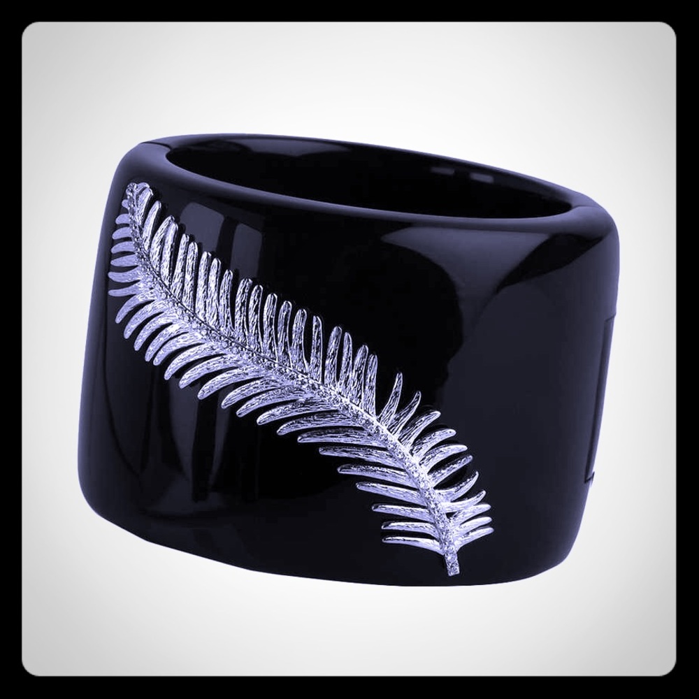 Miriam Salat Feather Cuff Bracelet